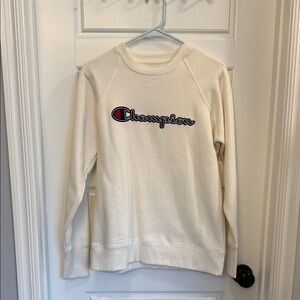 Champion Off-White Logo Sweatshirt